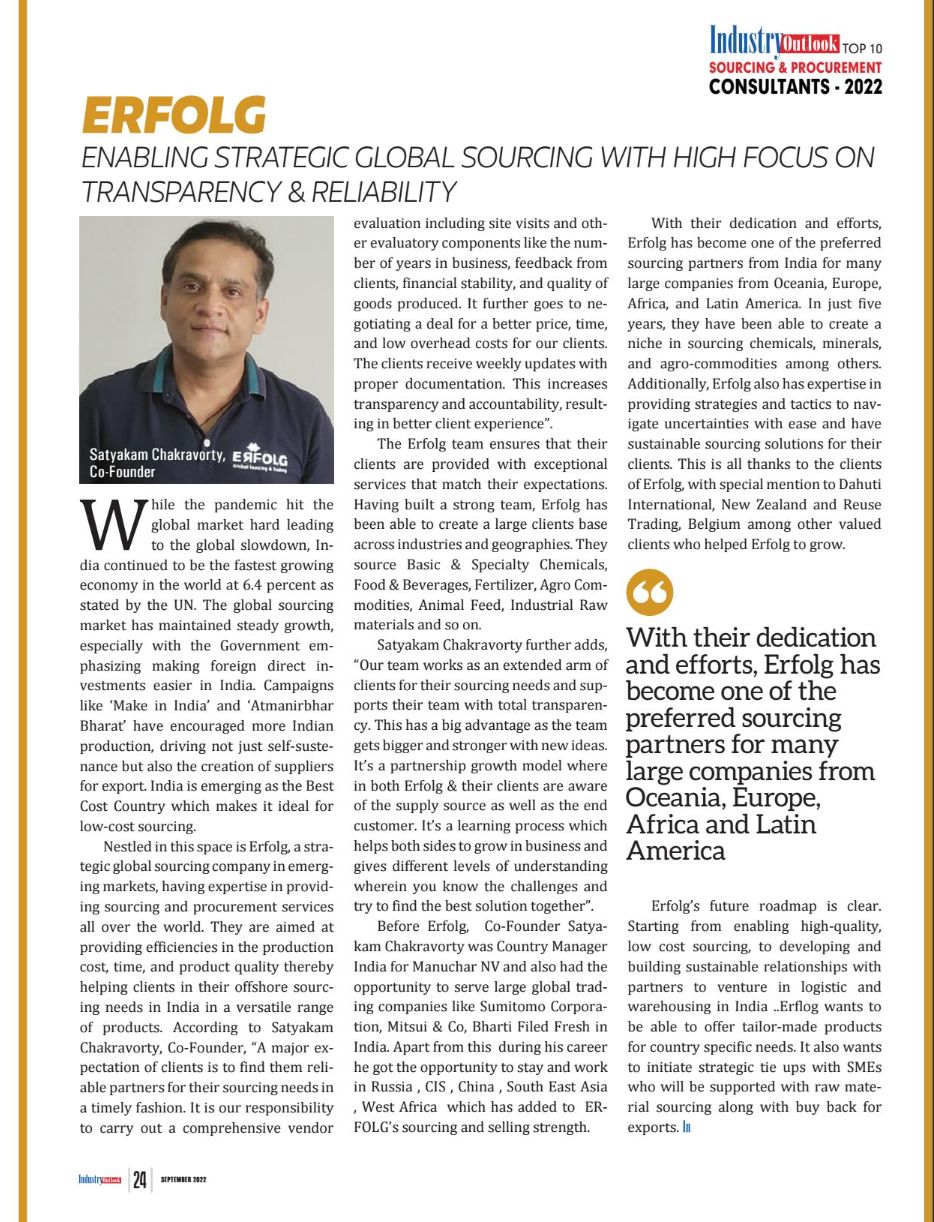Enabling Strategic Global Sourcing